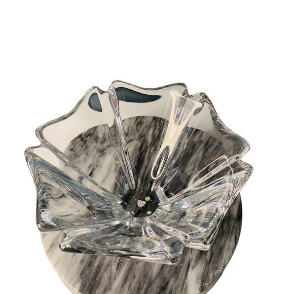 Orrefors Orion Crystal Bowl 7” Wide Signed Lars Hellsten LH 464213 Sweden - Picture 2 of 16